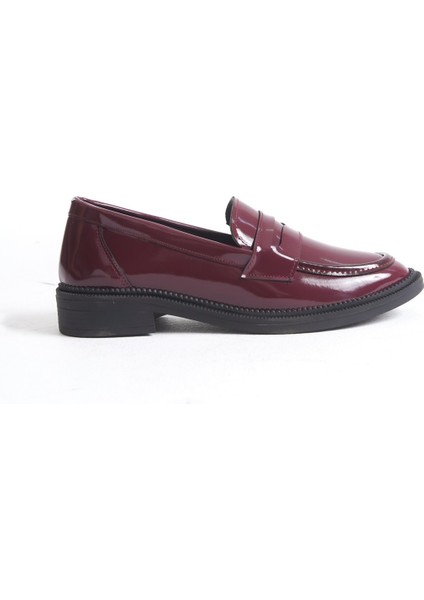 Bordo Şık Tasarım Loafer Ayakkabı fırsatları