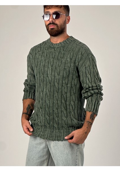 Haki Triko Erkek Sweatshirt COC1034