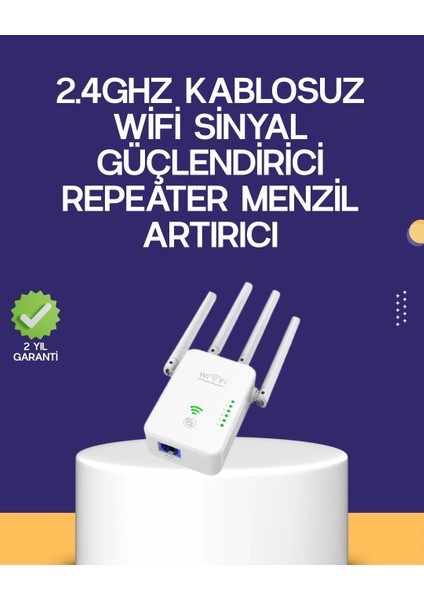 Çift Bantlı Otomatik Kurulum Wifi Repeater Menzil Genişletici