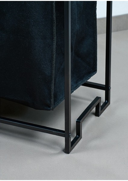 Dekoratif Kirli Sepetli Banyo Dolabı 2 Raflı 2 Bölmeli Çamaşır Sepeti Banyo Düzenleyici Organizer