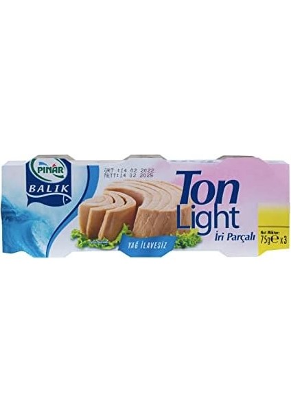 Pınar Ton Balık Light, 75 G x 3