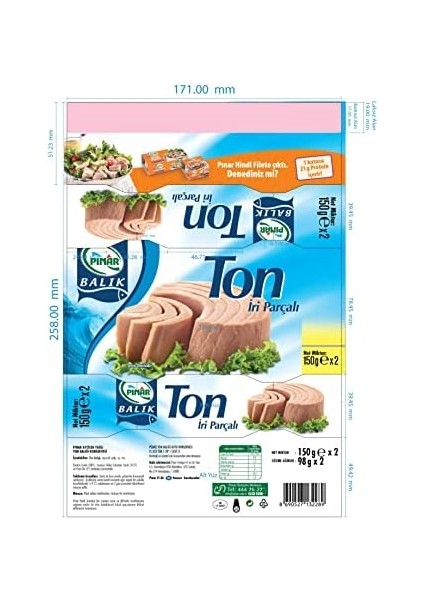 Pınar Ton Balık Light, 75 G x 3 fiyatları