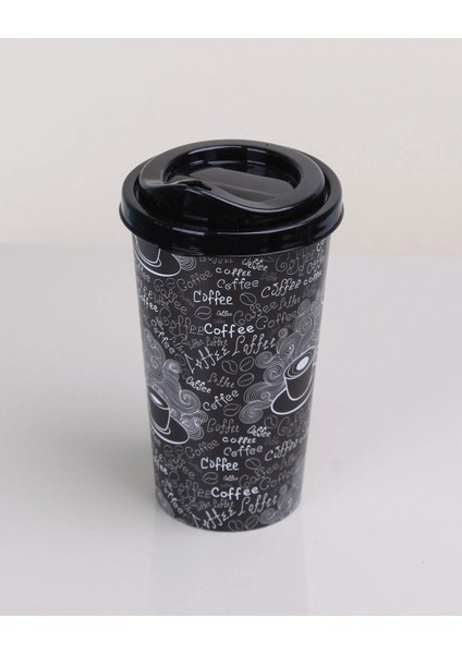 4 Adet Kahve Bardağı Kapaklı Desenli 650ML fiyatları