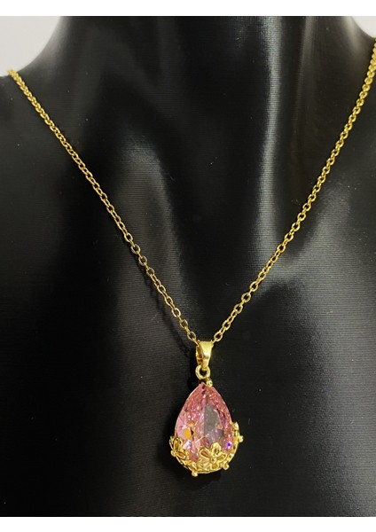 Pembe Damla Kolye modelleri