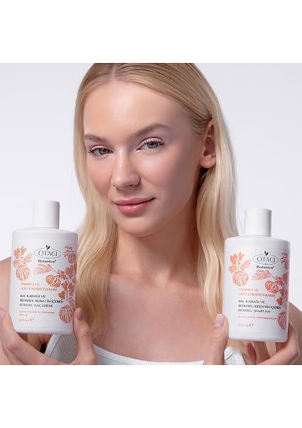 Otacı Botanics Onarıcı & Güçlendirici Bakım - Balkabağı ve Bitkisel Keratin Içeren Bitkisel Saç Kremi