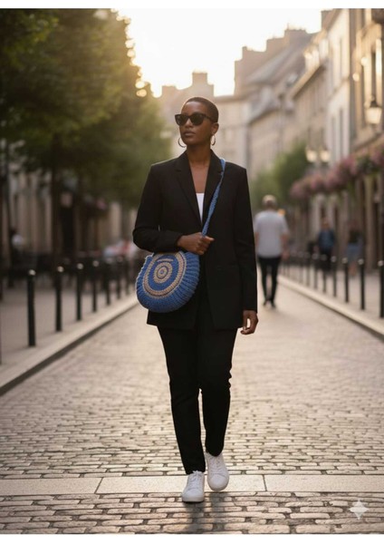 Nazar Desen Kağıt Ip Tığ Işi El Örgüsü Çanta fırsatları