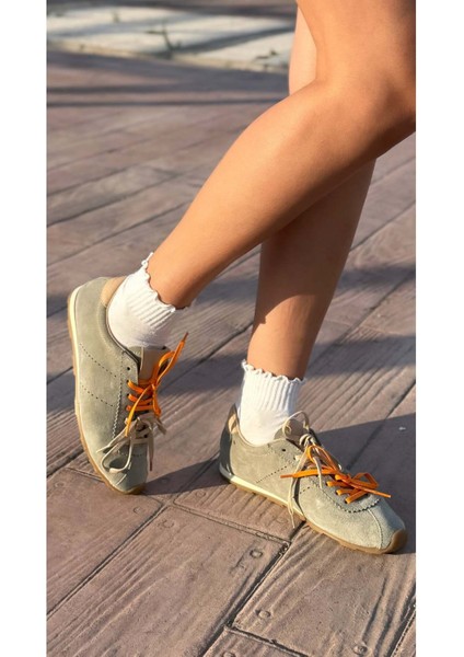 Luxe Hakiki Deri Kadın Spor Ayakkabı fırsatları