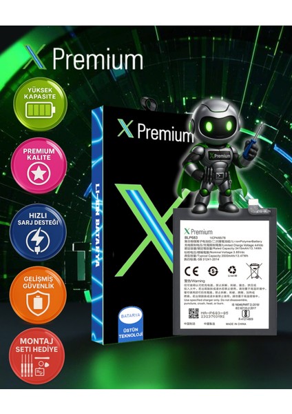 Xpremium Oppo A7 Uyumlu Batarya Pil Süper Yüksek Kalite 4230 Mah BLP683