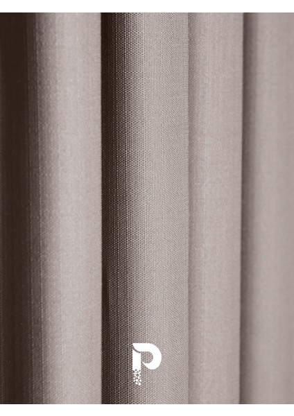 1/2 Pileli Keten Dokulu Taş Rengi Modern Fon Perde – Ütü Gerektirmez fiyatları