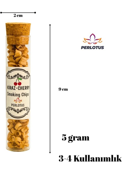 Kiraz Ağacı Viski Tütsüleme Talaşı 5 gr Cam Mantar Kapaklı Tüpte fiyatları