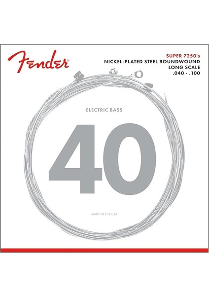 Super 7250L Bass Strings Takım Tel Bas Gitar Teli 040-100