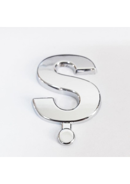 Cemax Ş Harfi 3,75 cm Krom Yapışkanlı