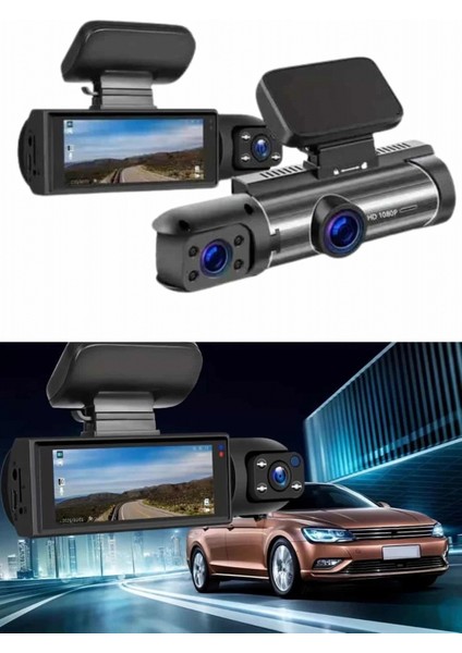 Araç Içi Full Hd Kamera Ön ve Arka Kameralı Ekranlı Araç Kamerası fiyatları