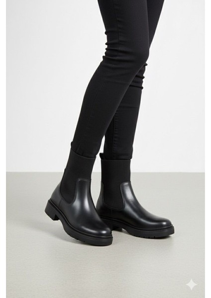 Vontel Elastik Yan Bantlı Kadın Günlük Bot