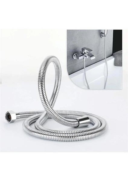 A Kalite Örgülü Dayanıklı Duş Spirali - Uzun Ömürlü Duş Hortumu - G1/2 EVRENSEL%100 Uyumlu