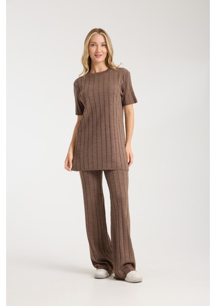 Çizgili Relax Fit Ikili Takım
