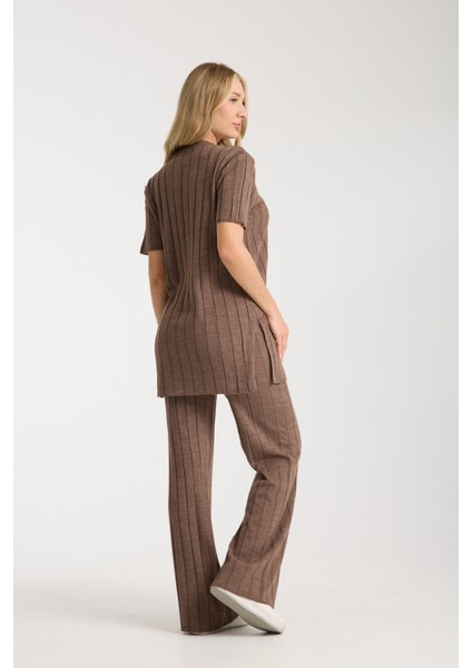 Çizgili Relax Fit Ikili Takım