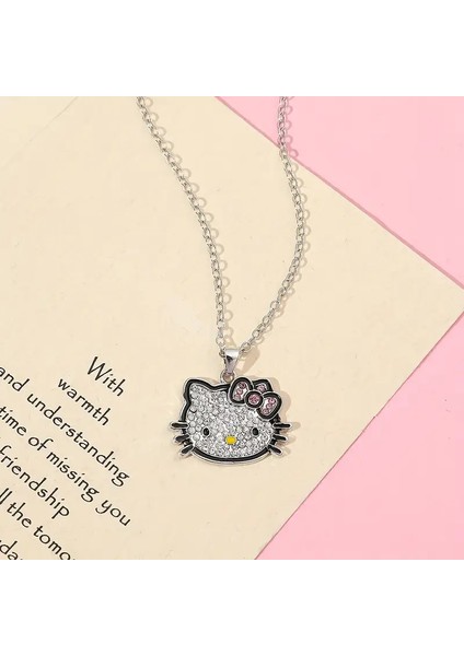 Hello Kitty Gümüş Zincir Kolye , Gümüş Kolye Çocuk Genç Gümüş Kolye modelleri