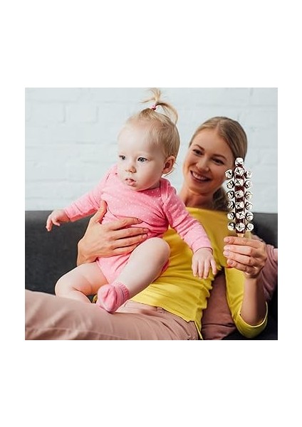 El Çanları, Jingle Bells Oyuncak, Glockeninstrumente Handglocke Schlittenglocken Jingler Bell Stick, Erken Eğitim Için Noel Bells Ahşap El Schlittenglocken, Çocuklar fırsatları