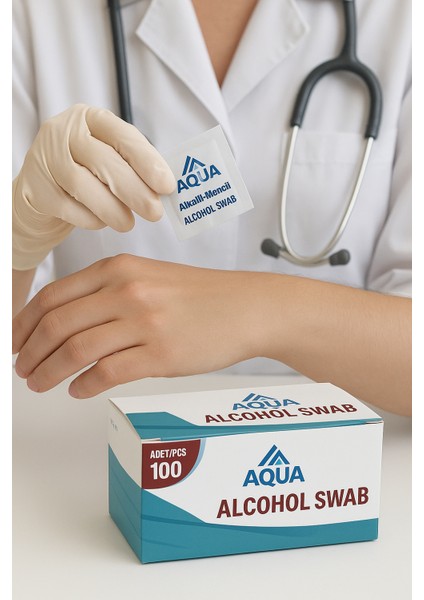Alkollü Mendil Swab %70 Ethyl Alcohol Içerikli 100'LÜ Kutu fırsatları