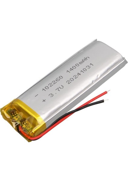 102260 3.7V 1400MAH Lityum Polimer (Li-Po) Batarya Ciklet Pil fiyatları