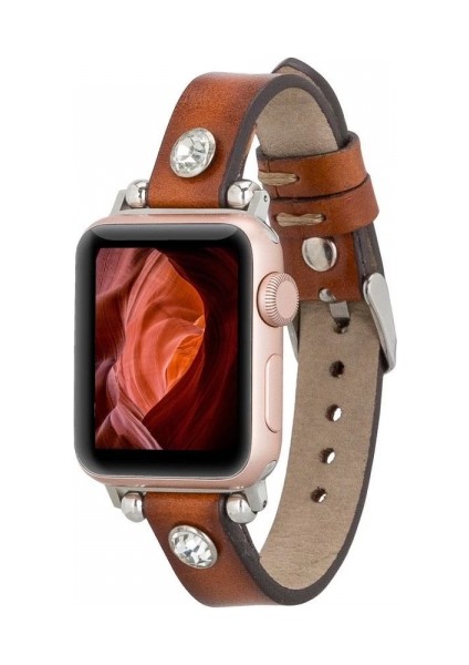 Apple Watch Uyumlu Deri Kordon Visby 38-40-41MM RST2EF