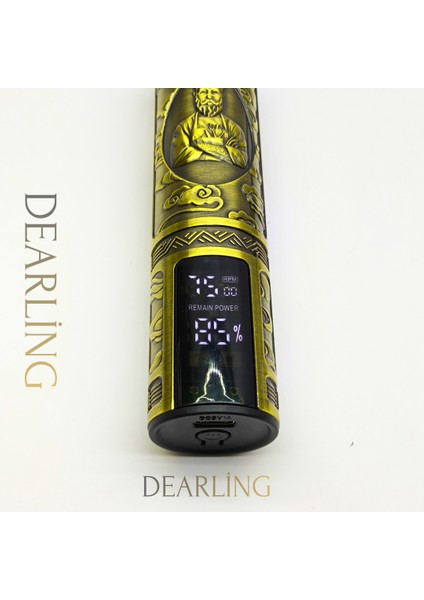 RF-1867 Profesyonel Saç ve Sakal Tıraş Makinesi - Dijital Göstergeli, Retro Tasarım