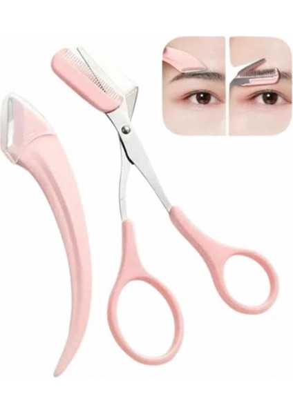 Taraklı Kaş Makası ve Ustura Seti Kaş Düzeltme Makası Kaş Bıyık Alma Aleti fırsatları