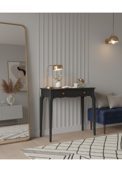 85 cm Masif Konik Siyah Dresuar