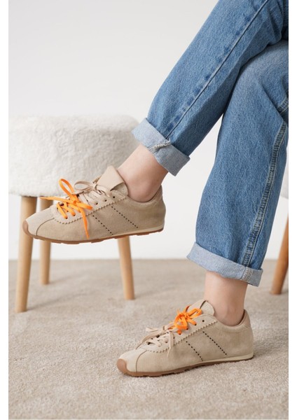 Luxe Hakiki Deri Kadın Spor Ayakkabı fırsatları