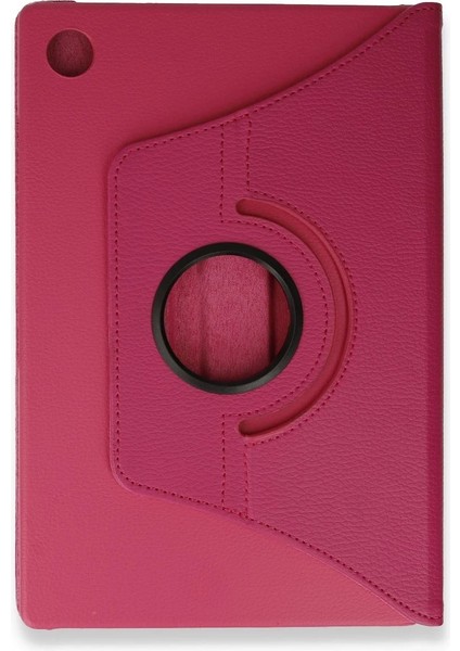 Samsung Galaxy Tab A9 Plus Kılıf 360 Tablet Deri Kılıf - PEMBE-(5796) - I00H94N2-1A75VS