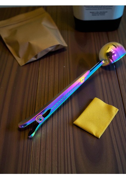 Mandallı Kahve Ölçü Kaşığı Gold Çok Fonksiyonlu Paslanmaz Çelik Kaşık modelleri