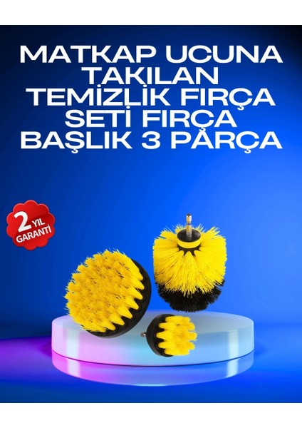 Profesyonel Matkap Ucu Temizlik Fırçası 3’lü Set