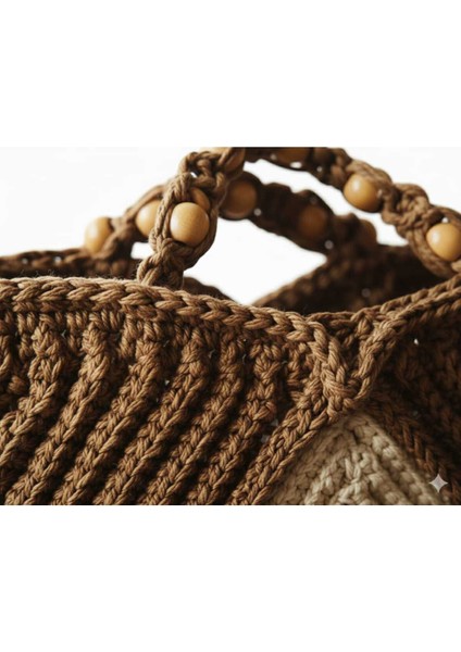 Üçgen Model Makrome Tığ Işi El Örgüsü Çanta modelleri