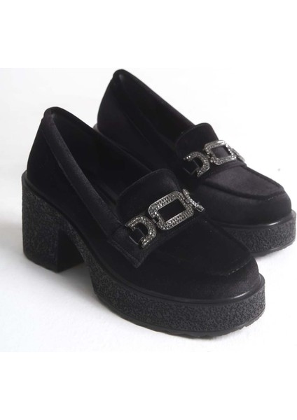 LEGO Kadife Tokalı Kadın Loafer Ayakkabı