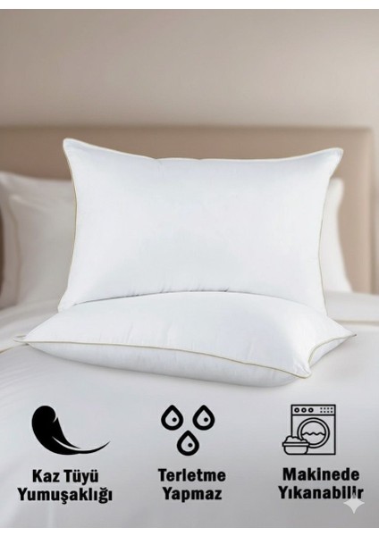 2 Adet Gold Serisi 1200GR Nano Jel Yastık 50X70CM