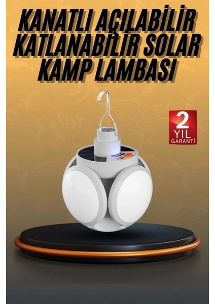 5 Kanatlı Bahçe Aydınlatma LED Askılı Solar Güneş Enerji USB Sarjlı fiyatları