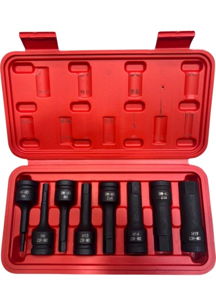 1/2'' Havalı Uzun Allen Uçlu Lokma Takımı 8 Parça (5-19MM) fiyatları