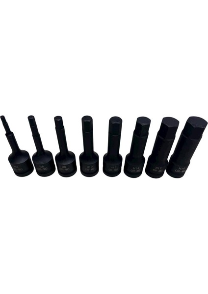 1/2'' Havalı Uzun Allen Uçlu Lokma Takımı 8 Parça (5-19MM) fırsatları