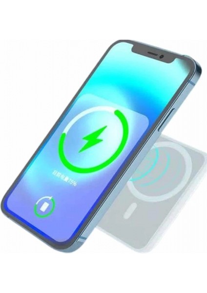 Kablosuz Magsafe Hızlı Şarj 5.000 Mah Kablosuz Şarj Cihazı