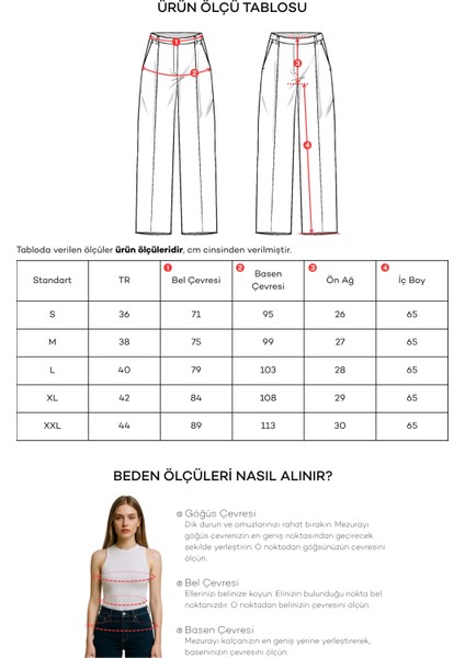 Düz Kesim Orta Belli Pantolon modelleri