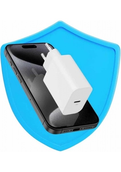 15/pro/pro Max 25W Ios Uyumlu Hızlı Şarj Aleti Adaptörlü Beyaz fırsatları