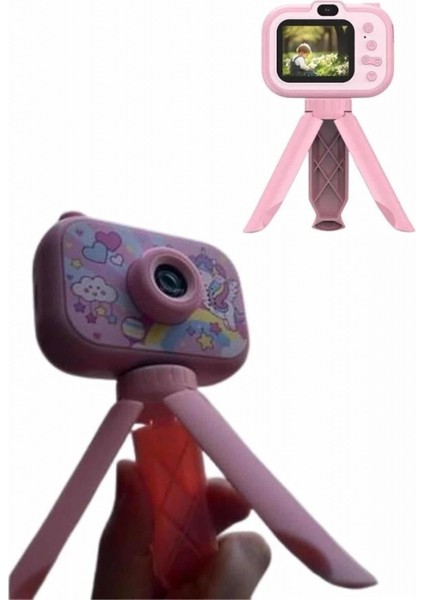 Ayaklı Çocuk Kamerası Tripodlu Mini 1080P Hd Çocuk Kamera