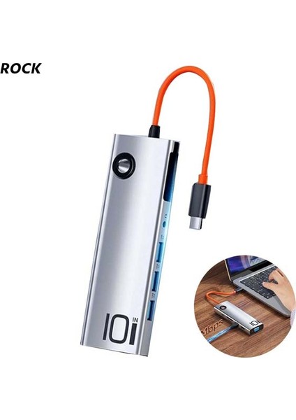 TR30 Multi Fonksiyon 10 In 1 Type-C Hub Dönüştürücü