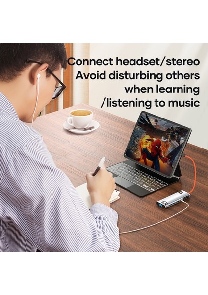 TR30 Multi Fonksiyon 10 In 1 Type-C Hub Dönüştürücü indirimleri