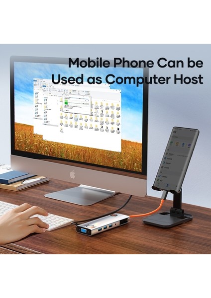 TR30 Multi Fonksiyon 10 In 1 Type-C Hub Dönüştürücü