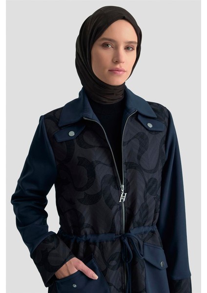 Desenli Mixli Örme Giyçık 25KD1601 Lacivert modelleri