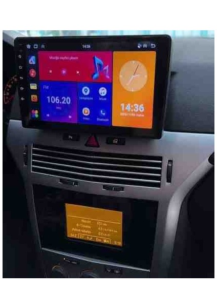 Opel Astra H Uyumlu Üste Takılan 4gb Ram 64GB Hafıza QLED Ekran Multimedya Android Teyp indirimleri