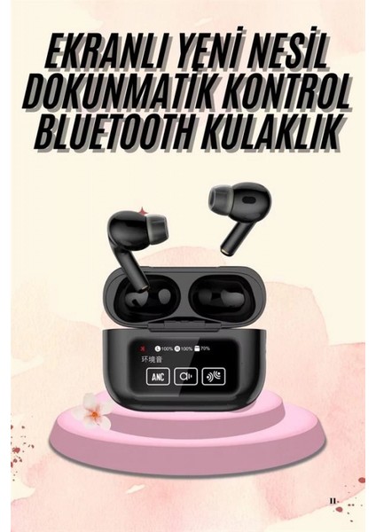 Kulak Içi Bluetooth Kulaklık Ekranlı Müzik Dinleme Çağrı Cevaplama Siyah fiyatları