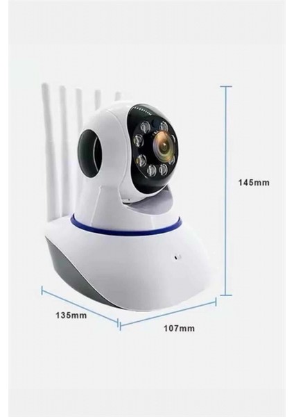 Akıllı Gece Görüşlü Sensörlü Wifi Kamera Telefondan Takip Edilebilir fırsatları